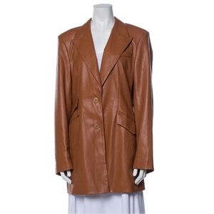 Nanushka Faux Leather Blazer